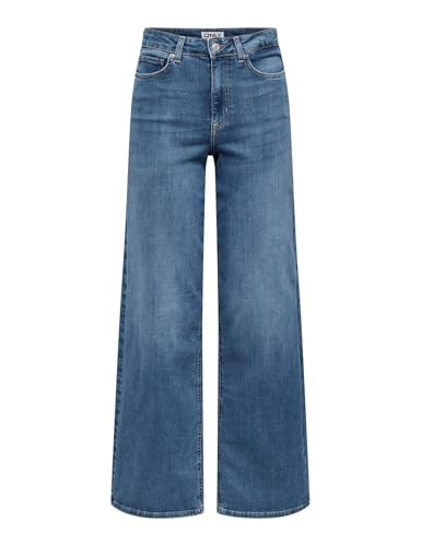 Jean Cropped Femme Onlmadison Blush Hw Wide DNM Cro665 Style Décontracté