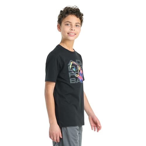 adidas Boys' Short Sleeve Flame Football Tee2