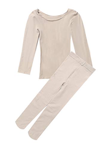 Thermal Underwear Girls Boys Long John Set Fleece Lined Kids Base Layer Thermals Sets Ballet Dance Undergarments3