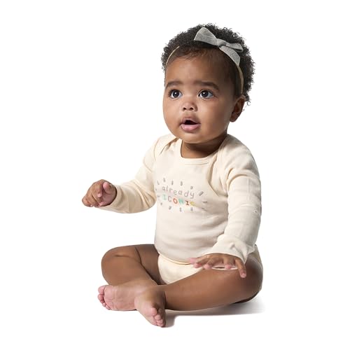 Image of Onesies Brand Unisex Baby 6-Pack Long Sleeve Bodysuits - Breathable Cotton One-Piece Outfits for Newborns & Infants