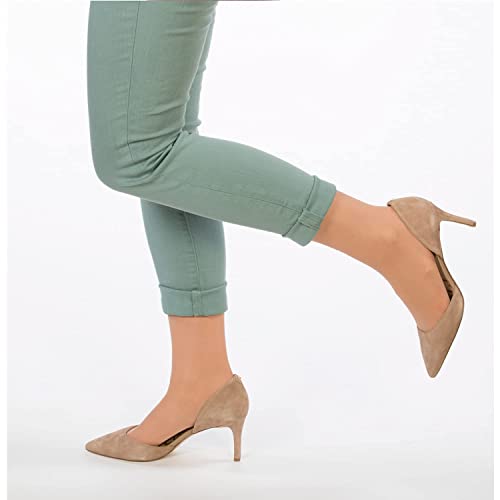 Image of Allegro 15-20mmHg Essential 17 Sheer Support Open Toe Compression Sock - Comfortable, Open Toe, Knee High Support Stockings