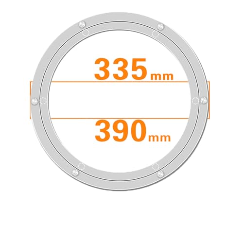 Dining Table Turntable Aluminum Alloy Base Stable Rotation Bearing Lazy Susans Round Dining Stable Rotation Plate Hardware(39cm)