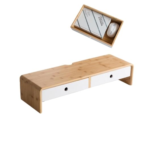 Nihig卓上ラック 3段ウッド 収納ケース 卓上収納 引き出しケース 木製 おしゃれ 書類ケース デスクシェルフ 装飾ラック 多段 書類整理 小物整理ボックス 小物置き デスク上置棚 キッチン 寝室 洗面所 事務用 学校 ストレージ用 事務用品 (トール