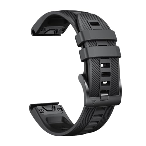 [SRMVRNKNNK] Fit For Fenix5/5Plus/6/6Pro/7/ Fit For Instinct/955 �����p22mm���o�[�u���X���b�g�E�H�b�`�o���h(Black,22mm)