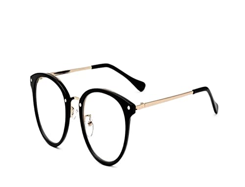 Lunettes de lumière bleue femme monture ronde rétro en alliage transparent