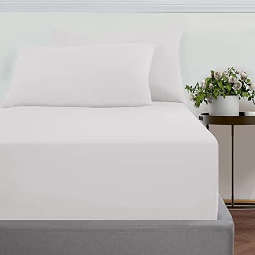 Imperial Rooms Single Fitted Sheet 16"/40CM - Extra Deep Brushed Microfiber Bed Sheets Easy Care Soft Breathable Fitted Bed Sheet - Shrinkage and Fade Resistant (Grey)