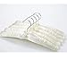 Luxehome Ivory White Satin Padded Hangers Set of 5