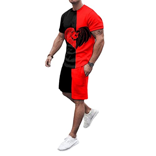 Survêtement 2 pièces pour homme ensemble sport décontracté gris anthracite taille XXL