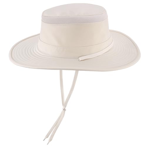 Image of Home Prefer Classic UPF 50+ Men's Sun Hat Wide Brim Bucket Hat UV Protection Fishing Hat for Men Beach Safari Gardening Golf