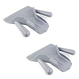 KVSERT 2 piezas de plástico para papas fritas, , empaques, , embudo, palomitas, comida rápida, doble mango