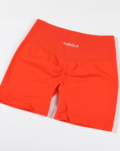 Image of AUROLA Dream Collection Women Workout Shorts High Waist Gym Shorts, Scrunch Butt Seamless Athletic Shorts
