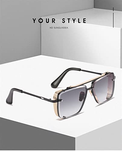 ZENYS Metal Outdoor Sports Driving Men and Women Outdoor Vacation Sunglasses (Color : E, Size : 1)2