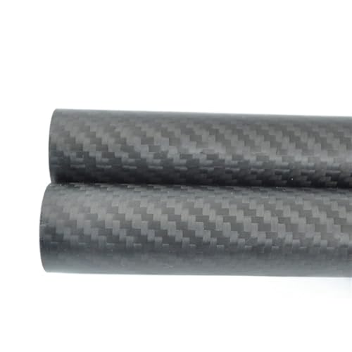 25mm ODx 21mm ID Carbon Fiber Tube 3k 500MM Long Carbon Fiber Square Tube(2pcs 25 x 21 x 500mm)