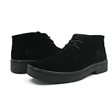 British Walkers Men's Playboy High top Chukka Boot, Black Suede, 8 M