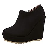 plateau keilabsatz stiefeletten