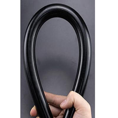 Polyurethan-Hohlstab, 25–60 mm Durchmesser, Öffnung 8 mm, Maschinen, 500 mm Länge, PU-Kunststoffstange, PU-Stangen mit Innenloch, 1 Stück(Black,25x8mm)