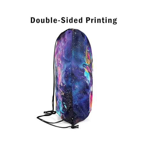 Erosebridal Cute Penguin Drawstring Backpack,Purple Galaxy Drawstring Bags,Rainbow Antarctic Animal String Backpack 13X15.7,Western Abstract Graffiti Draw String Back Bag for Sport Gym Swim Camping4