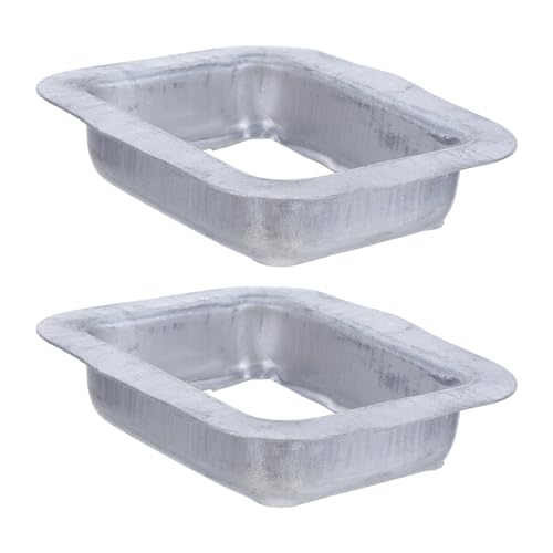Homoyoyo - Homoyoyo Lot de 2 Raccords de Descente de Gouttière en Aluminium 100X80 MM Adaptateur Sortie de Gouttière Métallique pour Évacuation Eau Pluviale Pièces de Rechange Robustes pour Toiture
