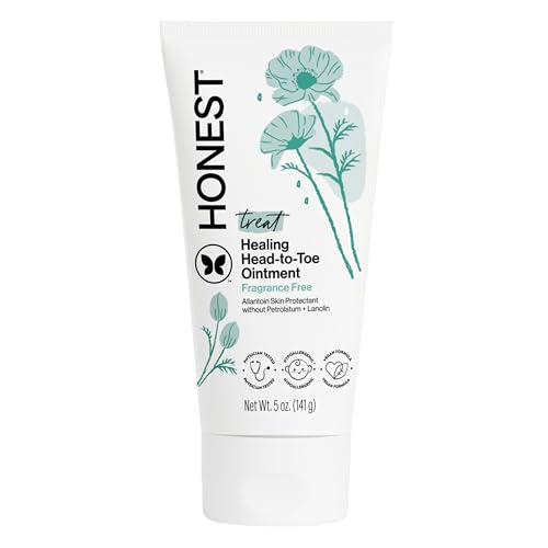 Image of The Honest Company Head to Toe Multi-Purpose Healing Ointment, Safe for Sensitive Skin, Hypoallergenic, Fragrance-Free, Vegan, 5 oz