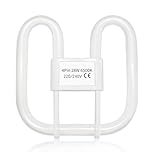Akynite GR10q 4-Pin CFL Bulb 28W Daylight White 6500K, 2000LM, Compact Fluorescent 4 Pins Light Bulb, AC 220V, 1 Pack (fit for 28W Ballast)