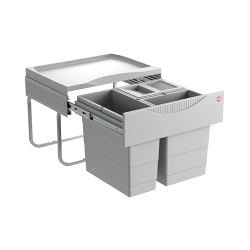 Hailo 3644731 Collecteur de déchets TR Swing 50.3/29 pour armoires à partir de 500 mm Largeur avec Porte pivotante