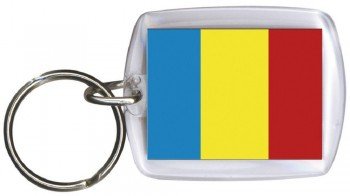 Fan-O-Menal Porte-Clés Fob pour Clef - Tchad - Gr. Env. 4x5cm - 81171 - Porte-Clé Coupe Du Monde Pays