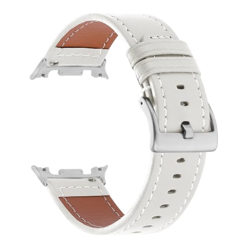 [SLFJEYTX] Galaxy Watch 8 44mm 40mm�p ���ԂȂ����U�[�X�g���b�v 1�� �N���V�b�N46mm�u���X���b�g�A�N�Z�T���[�p�����o���h(White)