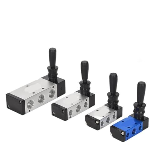 Vanne de commande pneumatique à levier manuel 5/2 voies pour flux stable - 2