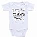 Uncle Baby Onesies "Think I'm Awesome You Should My Uncle" Funny Baby Clothes