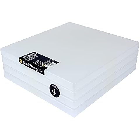 WestonBoxes 12x12 Plastic Storage Box Set Cover