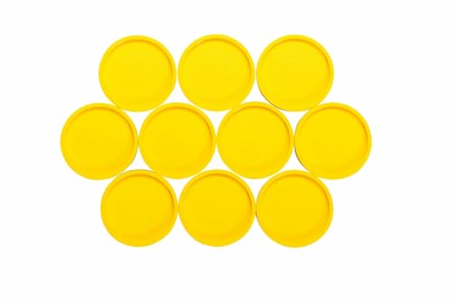 MAUL Fermalibri in acrilico, 10 x 10 x 13 cm, in organza, per bambini, libri, ufficio, scaffale, supporto per libri in elegante design acrilico, adatto ai mobili, colore: giallo