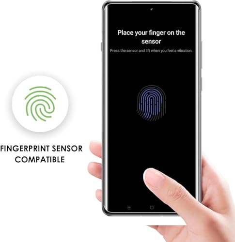 Image of SHILD - (Pack of 1 Curved Matte UV Tempered Glass Screen Protector for - Smartphone - 9H Hardness, HD Clarity, Fingerprint Sensor Compatible, 3-Month Warranty, Easy Installation Kit (12R Privacy)