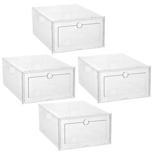 Boîtes de rangement transparentes pour chaussures de sport robustes Alipis - 2