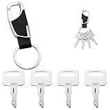 VooGenzek 4 Stücke 9901 Ersatz Zündschlüssel, Baumaschinen Schlüssel, Universal Zündschalter, mit Schlüsselring, Kompatibel mit JLG Scherenbühnen, Personenliften und Teleskoparbeitsbühnen