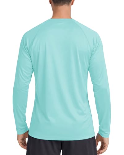 Image of Boladeci Men's UPF 50+ Sun Protection UV SPF Shirts Long Sleeve Lightweight Quick Dry Swim T-Shirts Rash Guard