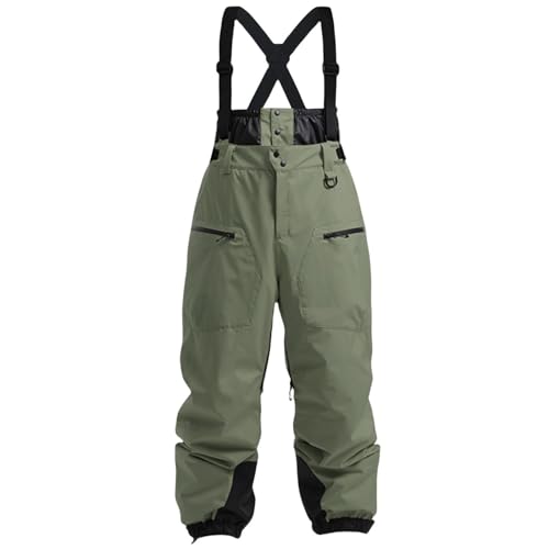 Mens Women's Snow Pants Ski Bibs Baggy Snowboard Pants Winter Warm Snowpants...
