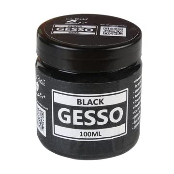 Little Birdie Acrylic Gesso Black 100 ML | Premium Water-Based Gesso for Acrylic, Oil Paints & Mixed Media - Matte, Water-Resistant Primer for Canvas, Wood, Paper & More