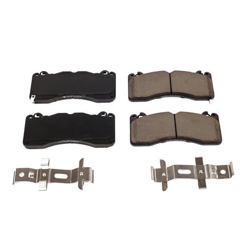 Image of PowerStop Front Brake Pads for Ford Mustang 2015-23 - Z17 Ceramic Brake Pads with Installation Hardware, 17-1792