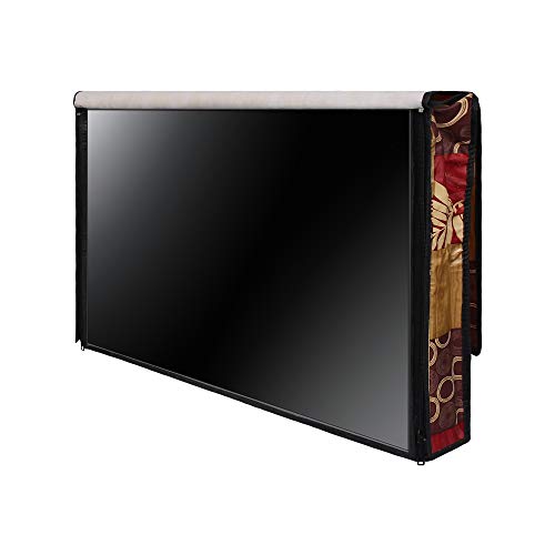 Image of DREAM CARE Double Use - Transparent & Printed Flap - 32 Inches LED TV Cover, Waterproof LED TV Cover for (LG, Samsung, Vu, Mi, Realme, TCL, Croma), SA01