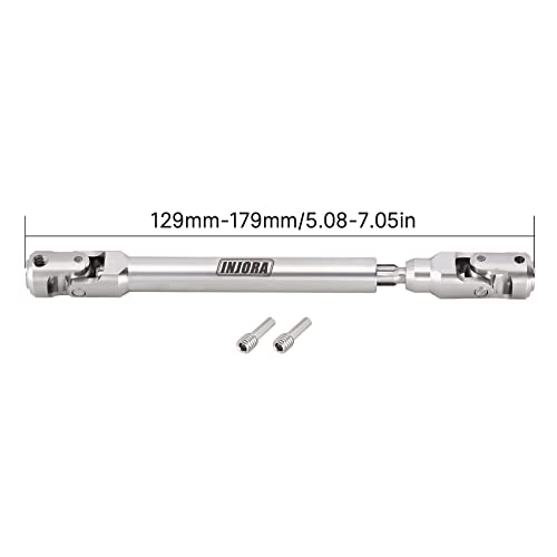 Image of INJORA Drive Shaft Stainless Steel Heavy Duty for Axial SCX10 90046 AXI03007 TRX4 Redcat Gen8 1 /10 RC Car Crawler Upgrade