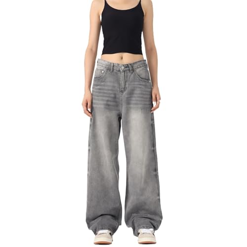 Men's Jeans Spring Vintage Straight Leg Casual Denim Pants