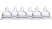 Munchkin Latch Natural Movement Baby Bottle Nipples, 6 Count, Stage 3