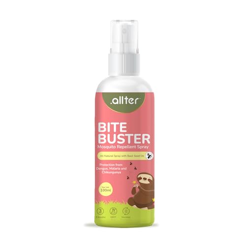 Allter Bite Buster Mosquito Repellent Spray for Babies | 100% Natural and DEET-Free | 100ml