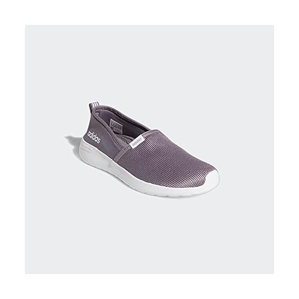 adidas Lite Racer Slip On Womens Shoes Size 7, Color: Legacy Purple/Cloud White/Legacy Pur