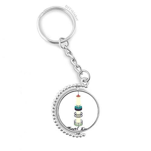 Llavero rotativo de la Torre de Seúl como regalo especial de viaje