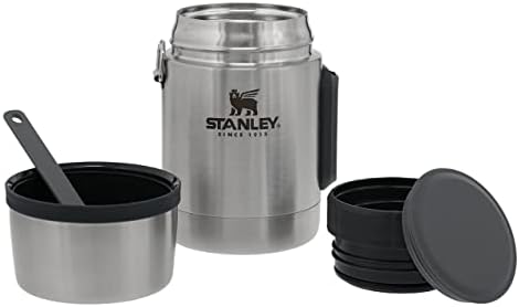 Stanley Adventure Stainless Steel Food Jar 0.53L with Spork  BPA Free Stainless Steel Soup Flask - Hot for 15 Hours - Leakproof Lid Doubles as Cup - Thermal Lunch Box for Hot Food - Dishwasher Safe