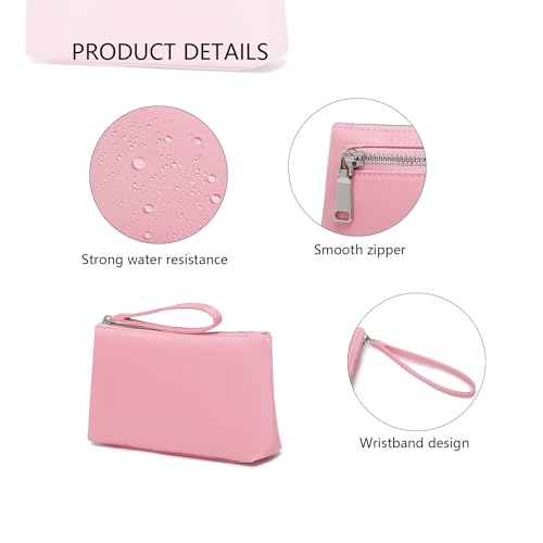 Nylon Wristbands Bag Makeup Pouch for Purse Waterproof Wristbands Bag with Zipper Pocket Credit Card Pouch4