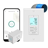 Whole House Fan Wall Control w/Convenient On/Off Operation Using WiFi, Alexa or Google Home Plus The Reliability of a Low Voltage Wall Control. Maximizes Comfort and Energy Savings. Model WTTWF.