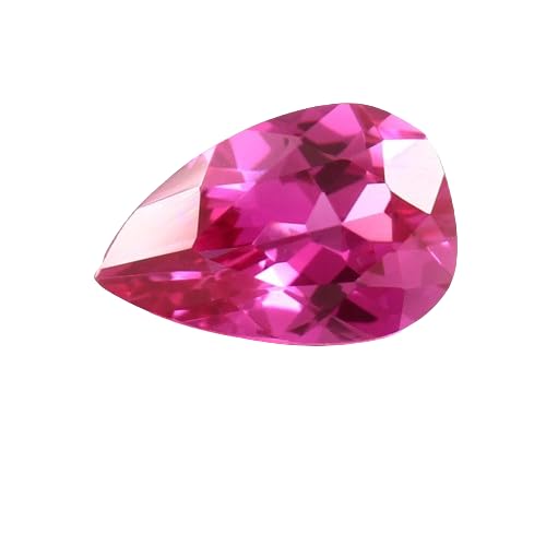Tourmaline Rubellite naturelle 14x9mm forme poire pour bague et pendentif bricolage