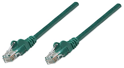 Intellinet Network Patch Cable, Cat6, 1.5m, Green, CCA, U/UTP, PVC, RJ45, Gold Plated Contacts, Snagless, Booted, Polybag